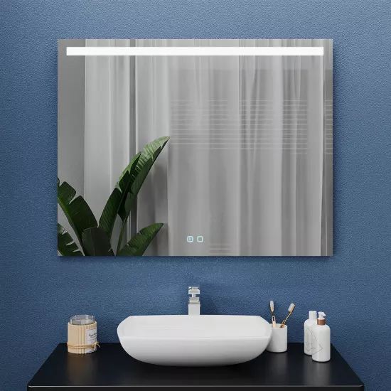 Oglindă pentru baie Bayro Teta 100x80, LED touch cu dezaburire (118830)