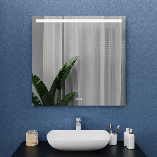 Oglindă pentru baie Bayro Teta 80x80, LED touch cu dezaburire (118832)