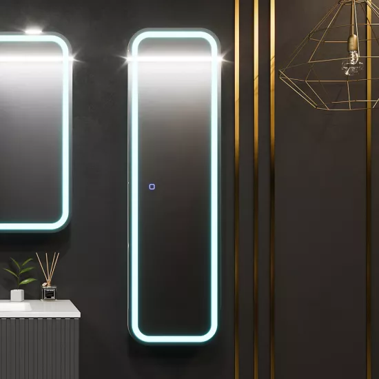 Dulap-oglindă baie Bayro Sonata LED touch 35x120 Alb (123254)