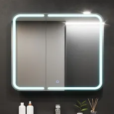 Dulap-oglindă baie Bayro Sonata LED touch 100x76 Alb (123131)