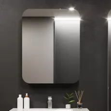 Шкаф-Зеркало для ванной Bayro Sonata 50x76 правый Белый (123132)