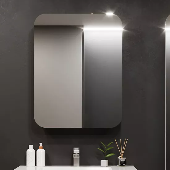 Шкаф-Зеркало для ванной Bayro Sonata 50x76 правый Белый (123132)