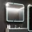 Шкаф-Зеркало для ванной Bayro Sonata LED touch 90x76 Белый (123141)
