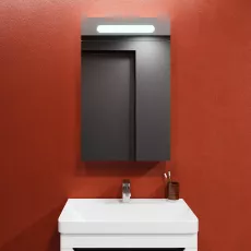 Шкаф-Зеркало для ванной Bayro Portis LED 50x80 Белый (124454)