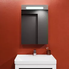 Dulap-oglindă baie Bayro Portis LED 60x80 Alb (124455)