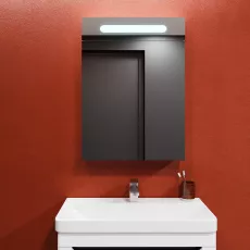 Dulap-oglindă baie Bayro Portis LED 70x80 Alb (124456)