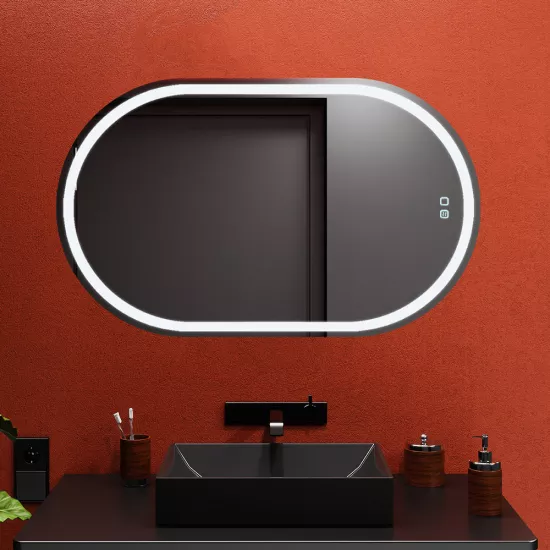 Зеркало для ванной Bayro Vinci 90x55, LED touch c подогревом (118937)