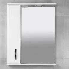 Dulap-oglindă baie Bayro Allure 60x75 stânga Alb Mat (121117)