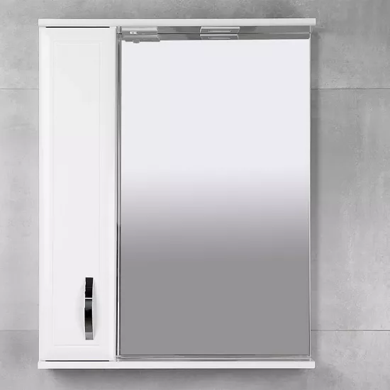Шкаф-Зеркало для ванной Bayro Allure 60x75 левый Белый Мат (121117)