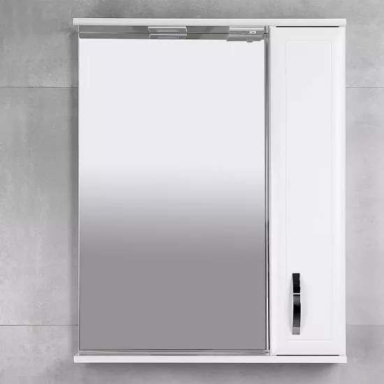 Dulap-oglindă baie Bayro Allure 60x75 dreapta Alb Mat (121118)