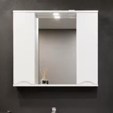 Dulap-oglindă baie Bayro Elara Duo 86x75 Alb Mat (122196)