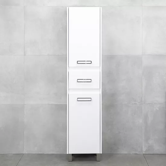 Dulap înalt pentru baie Bayro Montana 400x1900 universal, Alb Mat (120831)