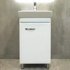 Dulap pentru baie Bayro Allure pardoseală с умывальником Sanovit Neon 450, Alb Mat (121111_108403)