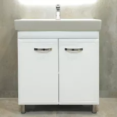 Шкаф для ванной Bayro Allure напольный без умывальника, Белый мат (121114)