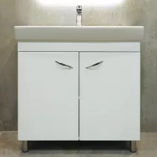 Dulap pentru baie Bayro Dalas pardoseală fară lavoar, Alb Mat (122479)