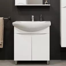 Dulap pentru baie Bayro Elara Duo pardoseală fară lavoar, Alb Mat (122187)