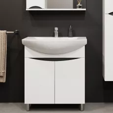 Dulap pentru baie Bayro Elara Duo pardoseală fară lavoar, Alb Mat (122188)