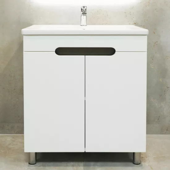 Dulap pentru baie Bayro Etna Duo pardoseală fară lavoar, Alb Mat (123960)