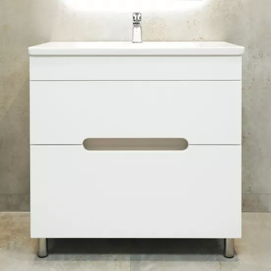 Dulap pentru baie Bayro Etna pardoseală fară lavoar, Alb Mat (118764)