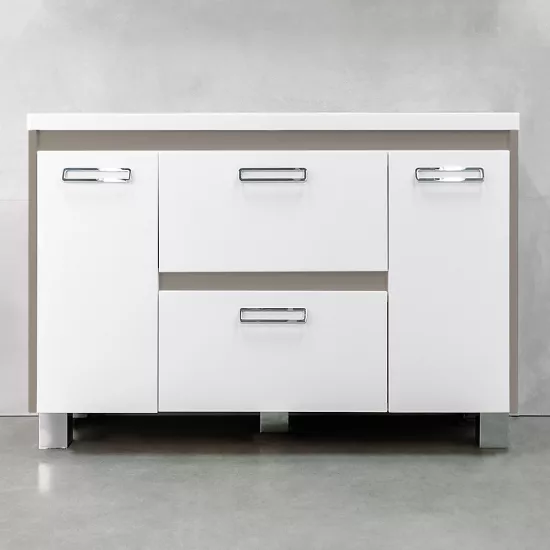 Dulap pentru baie Bayro Montana Pro pardoseală fară lavoar, Gri Piatra (122489)