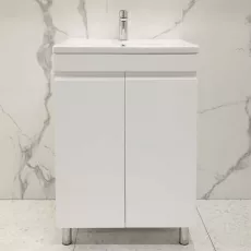 Dulap pentru baie Bayro Studio Duo pardoseală с умывальником Sanovit Argo 500, Alb Mat (118776_117254)