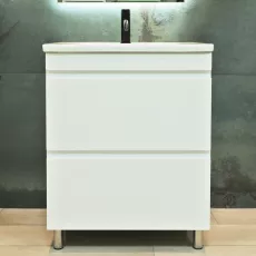 Шкаф под умывальник Bayro Studio 60 cm, напольный, Белый мат (119541)