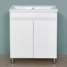 Dulap pentru baie Bayro Trend Duo pardoseală fară lavoar, Alb Mat (113429)