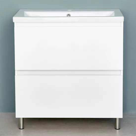 Dulap pentru baie Bayro Trend pardoseală fară lavoar, Alb Mat (113430)