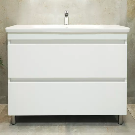 Dulap pentru baie Bayro Trend pardoseală fară lavoar, Alb Mat (114572)