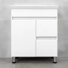 Dulap pentru lavoar Bayro Urbano Pro 70 cm, pardoseală, Structurală albă (122492)