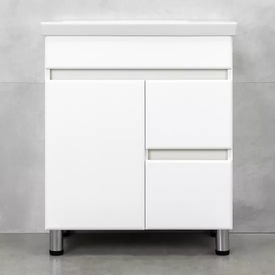 Шкаф под умывальник Bayro Urbano Pro 70 cm, напольный, Белый структурный (122492)