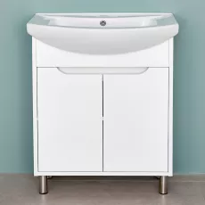 Dulap pentru baie Bayro Venus Pro pardoseală fară lavoar, Structurală albă (116809)