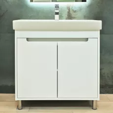 Шкаф для ванной Bayro Venus напольный без умывальника, Белый Структурный (114540)