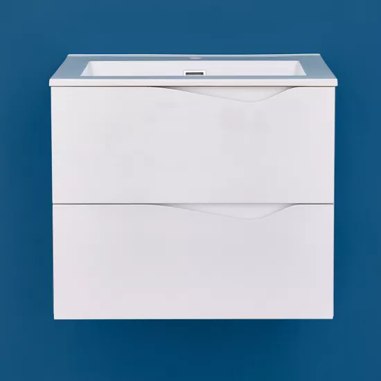 Dulap pentru lavoar Bayro Altis 60 cm, suspendat, Alb Mat (122474)