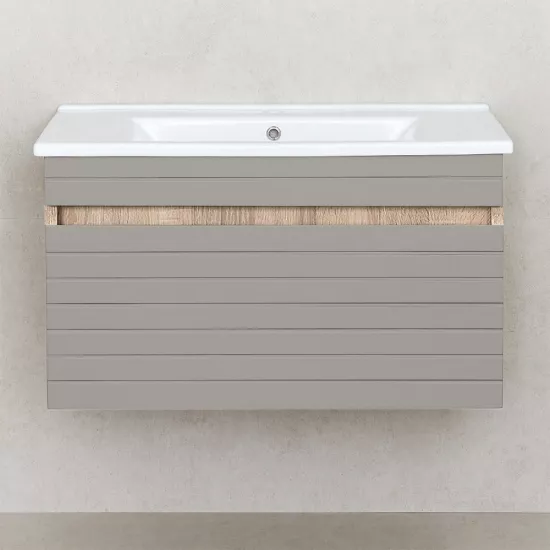 Шкаф для ванной Bayro Avanti подвесной без умывальника, Light Grey (117516)