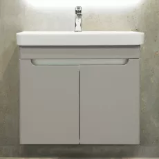 Dulap pentru baie Bayro Damat suspendat с умывальником Sanovit Luxor 700, Light Grey (118176_110716)