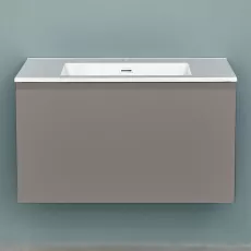 Шкаф для ванной Bayro Formal подвесной с умывальником Moershu Allegro 800, Light Grey (117656_100433)