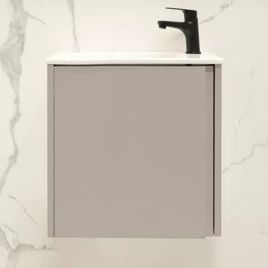 Dulap pentru baie Bayro Mono suspendat с умывальником Sanovit Atria 500, Gri Piatra (118179_112880)