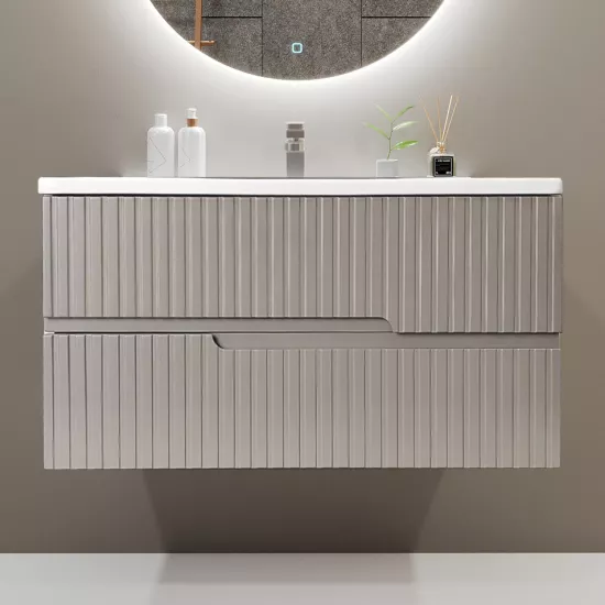Шкаф под умывальник Bayro Santos 100 cm, подвесной, Light Grey (122962)