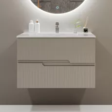 Dulap pentru lavoar Bayro Santos 60 cm, suspendat, Light Grey (122964)