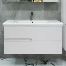 Dulap pentru baie Bayro Sorento suspendat fară lavoar, Alb mat (115304)