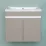 Dulap pentru baie Bayro Trend Duo suspendat с умывальником Cersanit Como 600, Light Grey (114027_7328)