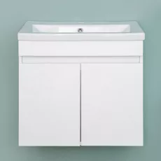 Dulap pentru baie Bayro Trend Duo suspendat с умывальником Cersanit Como 600, Alb Mat (113427_7328)