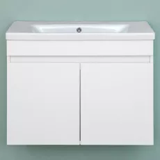 Dulap pentru baie Bayro Trend Duo suspendat с умывальником Sanovit Soft 800, Alb Mat (114575_10937)