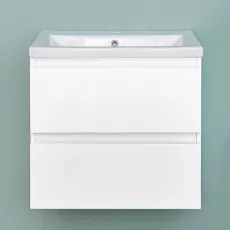 Dulap pentru baie Bayro Trend suspendat с умывальником Cersanit Como 600, Alb Mat (113428_7328)