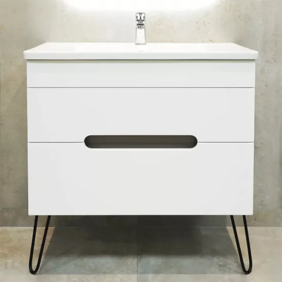 Dulap pentru baie Bayro Etna universal fară lavoar, Alb Mat (118785)