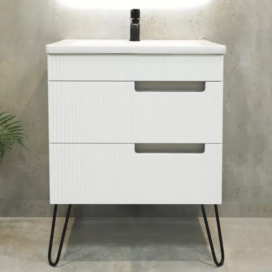Шкаф под умывальник Bayro Positano 70 cm, подвесной универсальный, Белый Мат (123974)