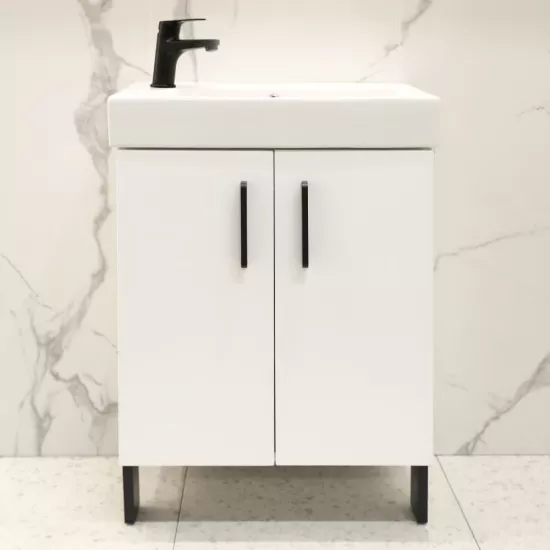 Dulap pentru baie Bayro Vision universal fară lavoar, Alb Mat (118180)