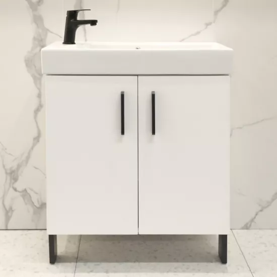 Dulap pentru baie Bayro Vision universal fară lavoar, Alb Mat (118182)