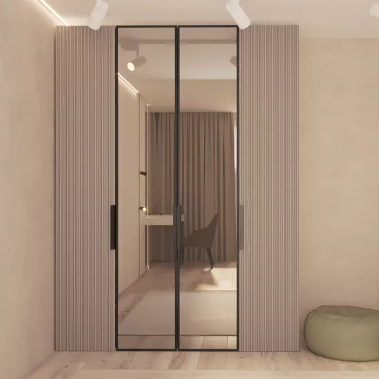 Dulap Bayro Modena, 180x240x53 cm, Gri Piatra (604785)